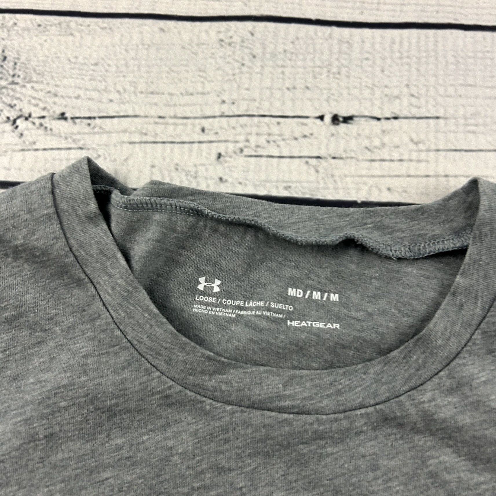 Under Armour Under Armour TRE The Running Event Short Sleeve Athletic T Shirt Mens Medium Gray HeatGear Solid Lightweight Size US M / EU 48-50 / 2 - 3 Thumbnail