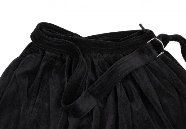 Comme des Garcons Comme Des Garcons size F Black Retro Velvet Design Skirt Size 24" / US 00 / IT 34 - 4 Thumbnail