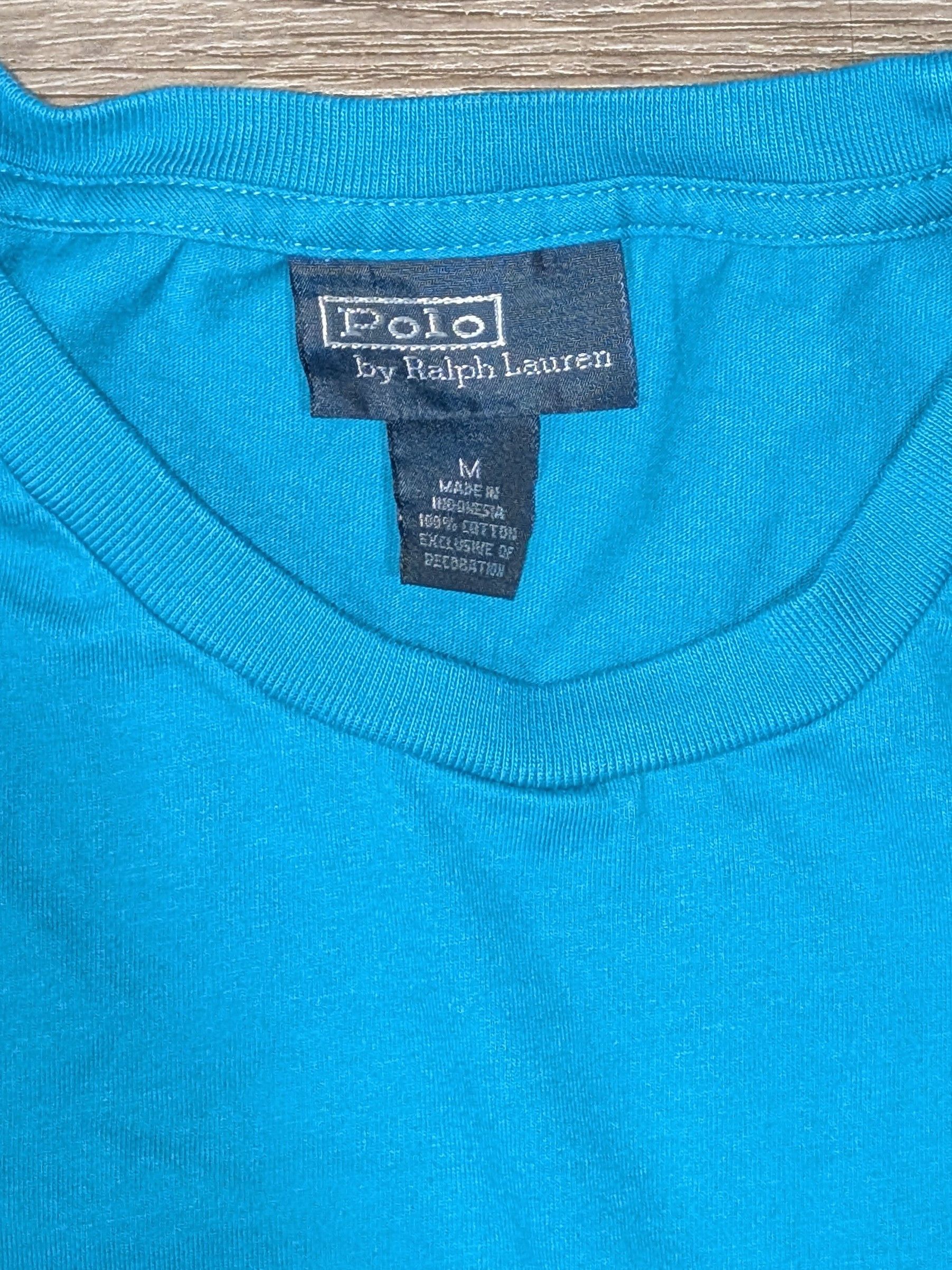 Polo Ralph Lauren POLO Ralph Lauren small logo teal t-shirt - SIZE M Size US M / EU 48-50 / 2 - 3 Thumbnail