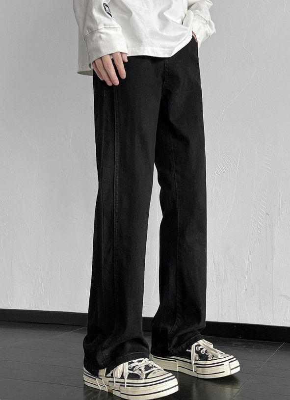 Japanese Brand Men's retro loose straight casual flared jeans Size US 32 / EU 48 - 1 Thumbnail