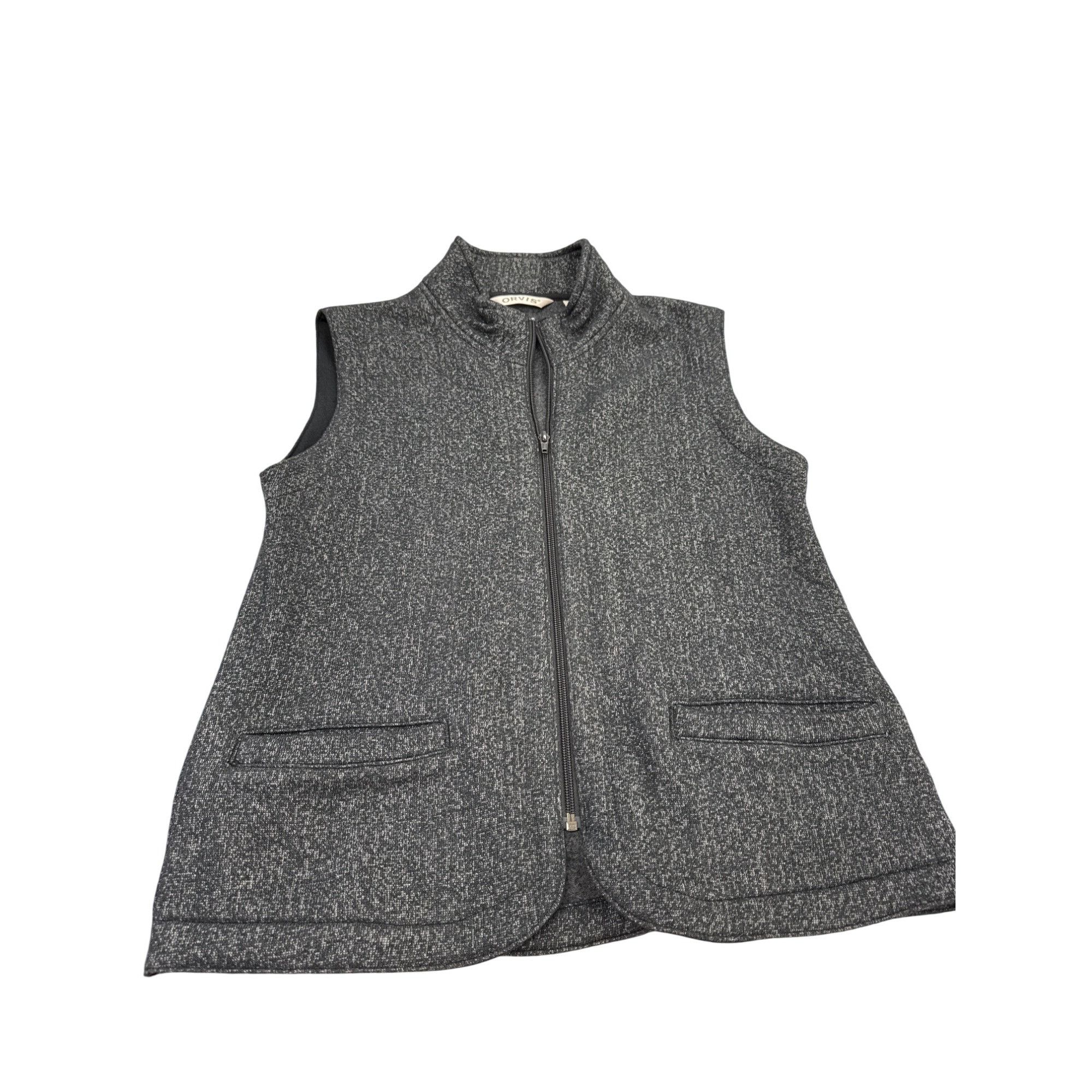 Orvis Orvis Womens Medium Gray Tweed Zip-Up Vest SIze M SKU 7220 Size M / US 6-8 / IT 42-44 - 1 Thumbnail