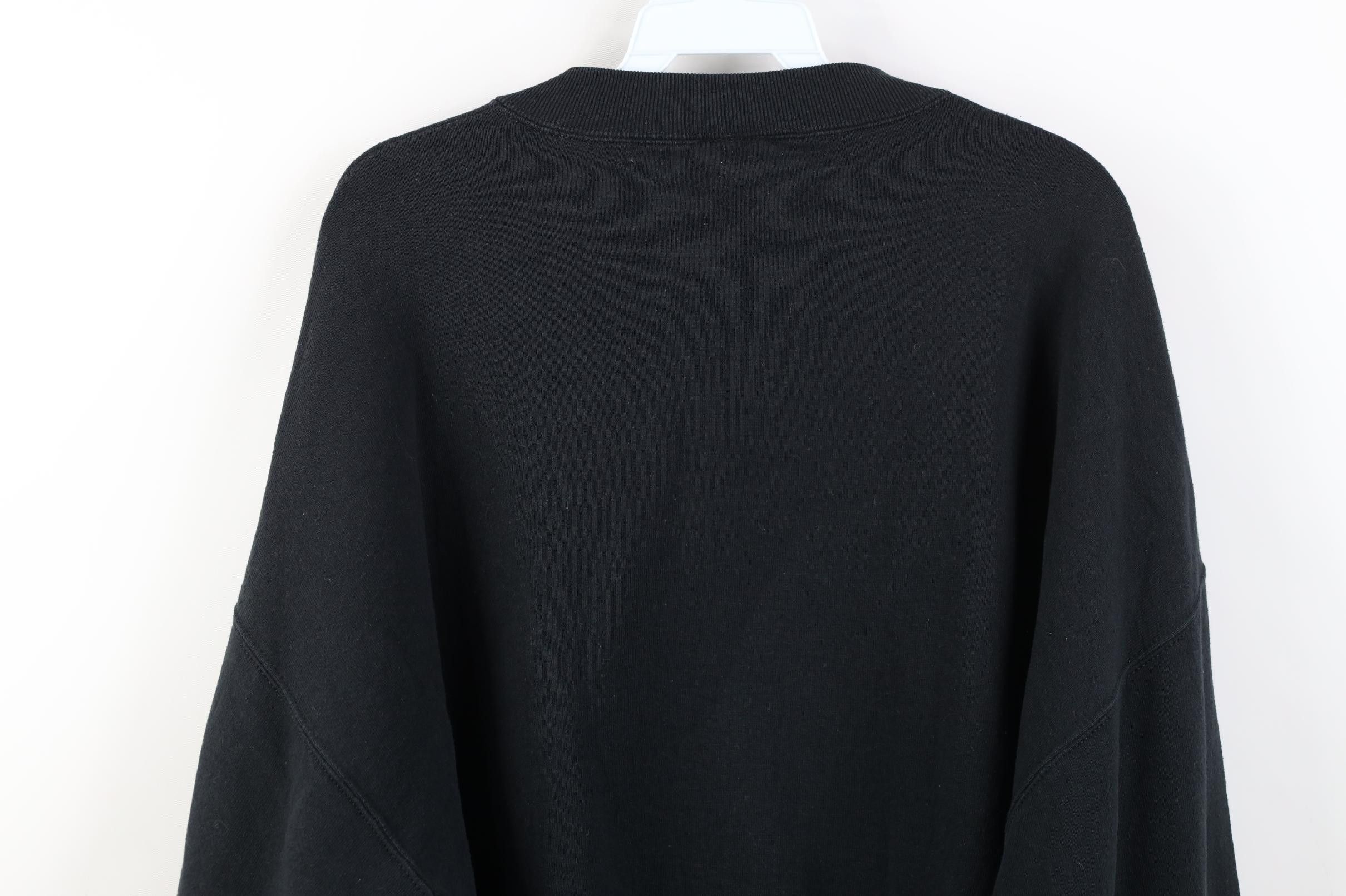 Vintage Vintage 90s Streetwear Heavyweight Crewneck Sweatshirt Black Size US XXL / EU 58 / 5 - 8 Thumbnail
