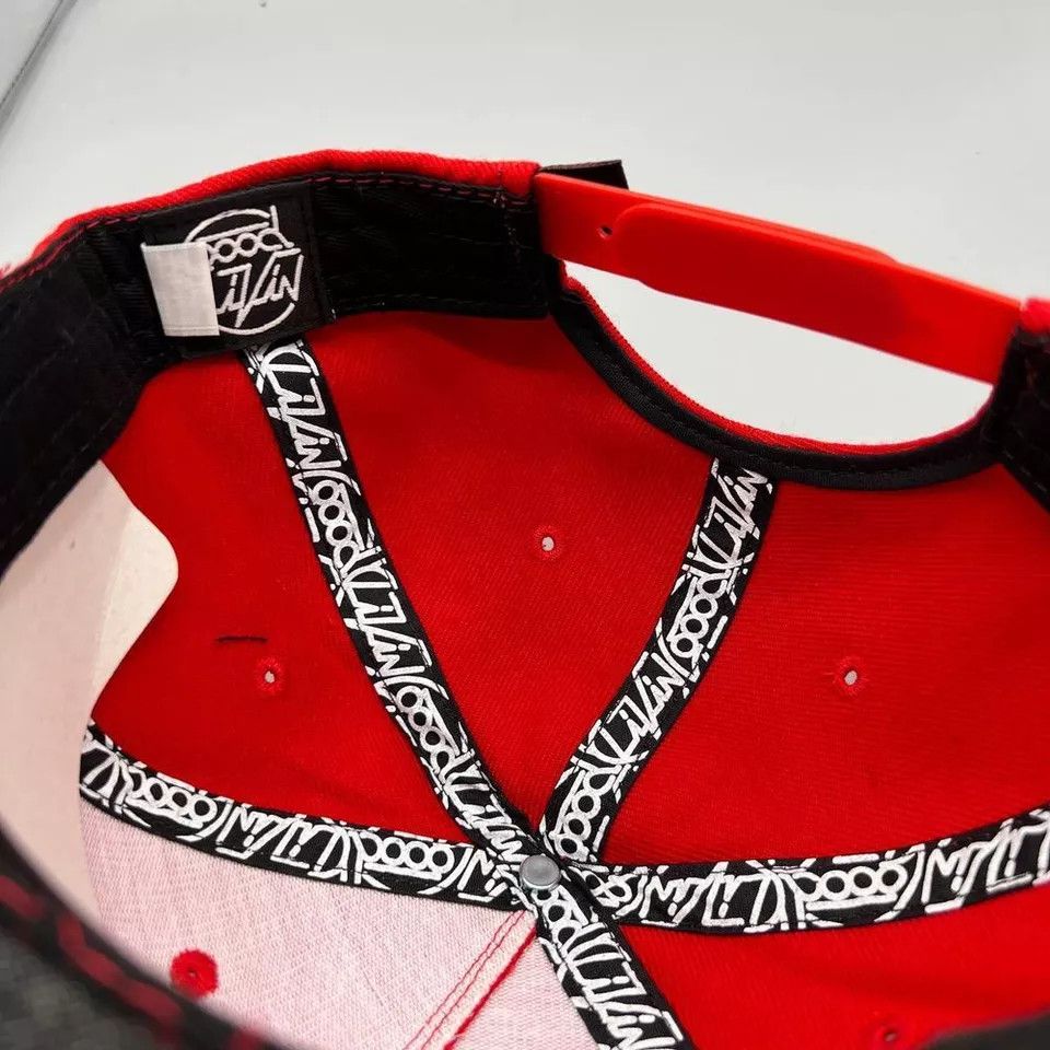 Goodlife Good Livin Hat Men Red Black Skate Embroidered Snap Back Cap Size ONE SIZE - 3 Thumbnail