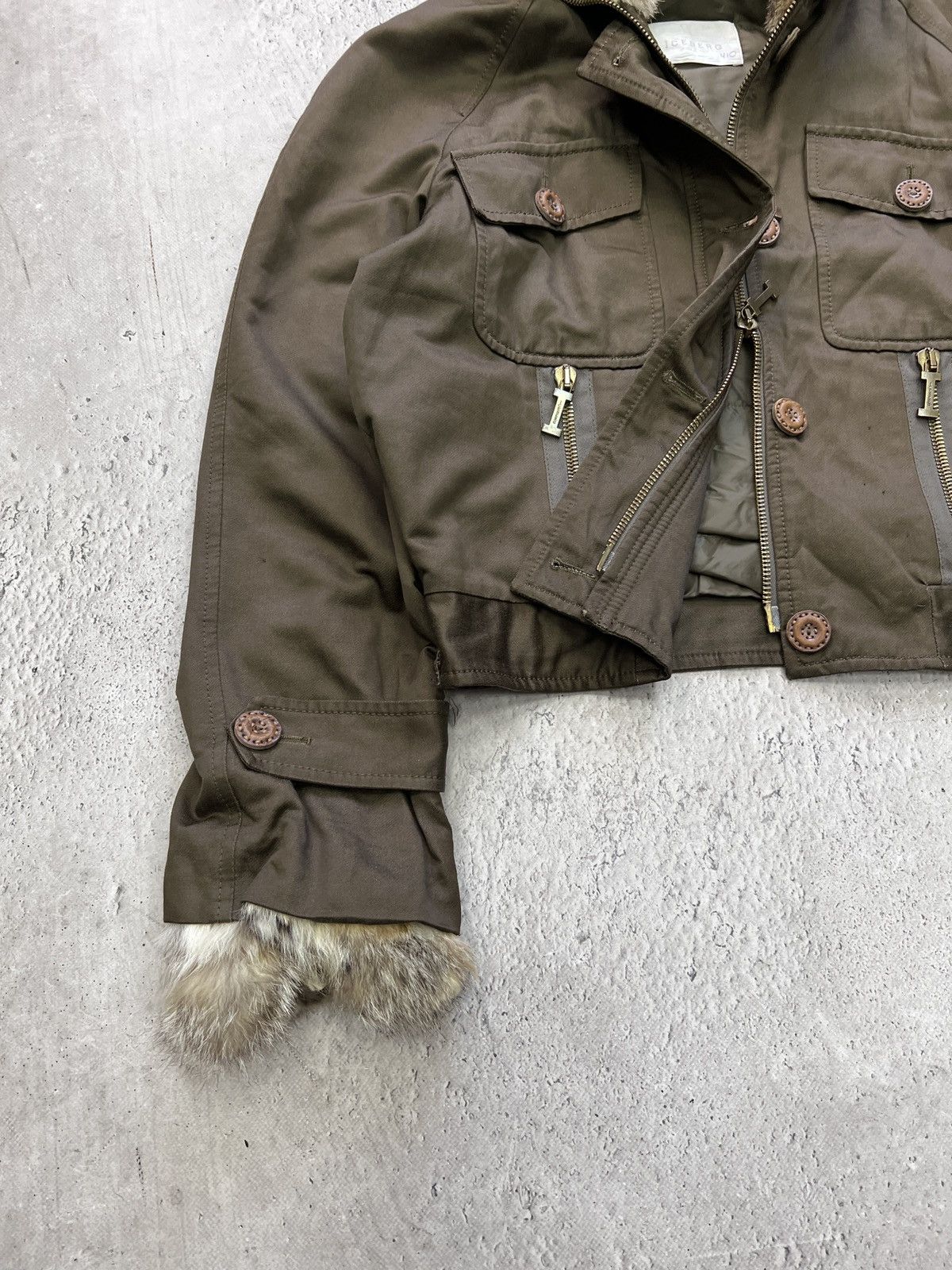 Iceberg Iceberg brown cropped fur hood jacket hysteric glamour y2k Size US M / EU 48-50 / 2 - 3 Thumbnail
