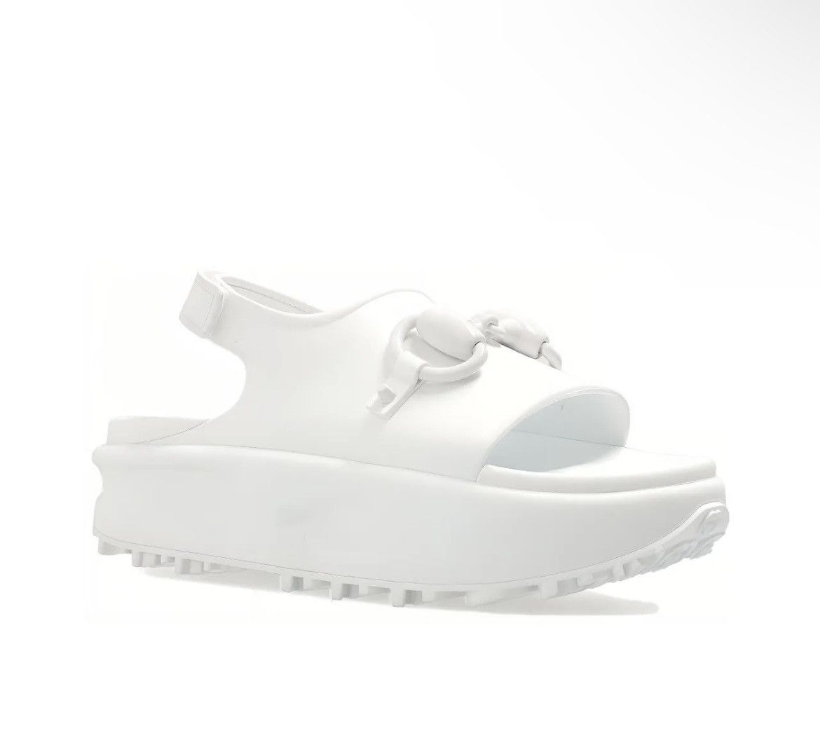 Gucci Gucci Horsebit Flatform Sandal white Size US 9 / IT 39 - 1 Thumbnail