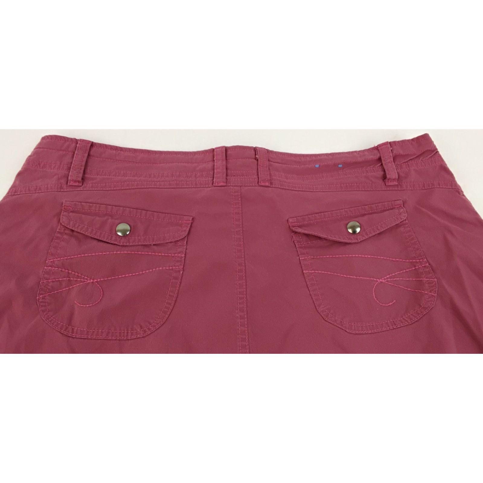 Kuhl Kuhl Denim Skirt Women's 14 Pink Whip Stitch Pockets Size 36" / US 14 / IT 50 - 6 Thumbnail
