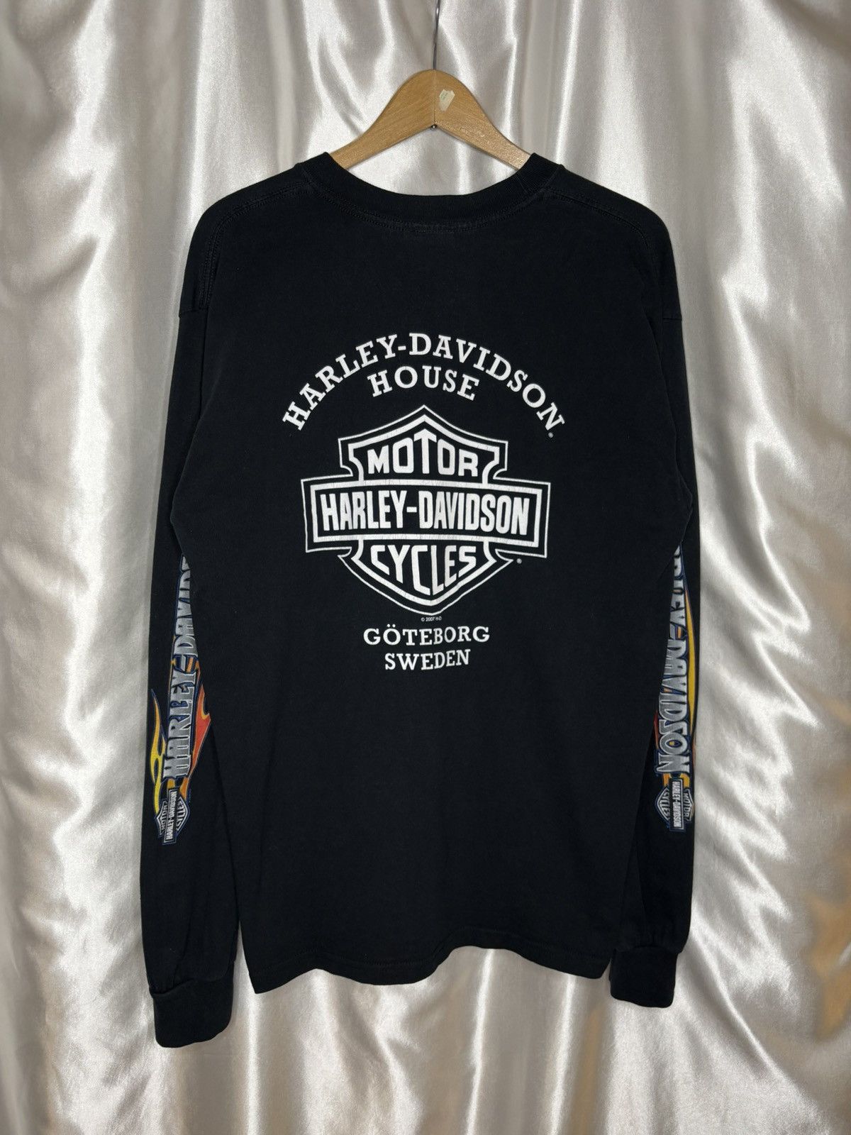 Harley Davidson × Vintage vintage harley davidson flame longsleeve flames logo moto Size US L / EU 52-54 / 3 - 6 Thumbnail