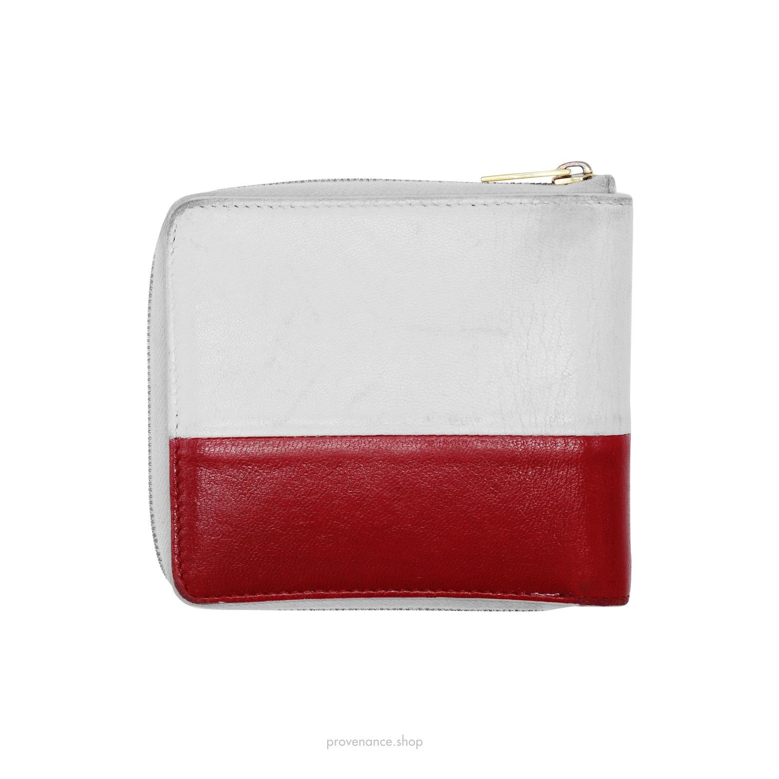 Celine 🔴 Celine Compact Zip Wallet - White/Red Size ONE SIZE - 2 Thumbnail
