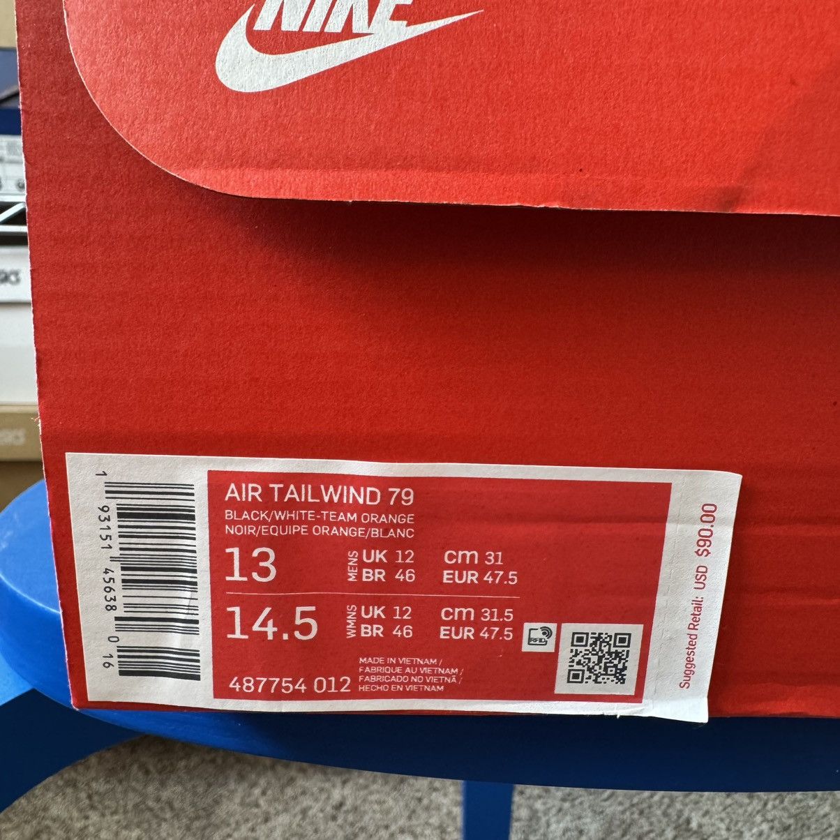Nike Nike Air Tail Wind 79 Men’s Size 13 Size US 13 / EU 46 - 10 Thumbnail