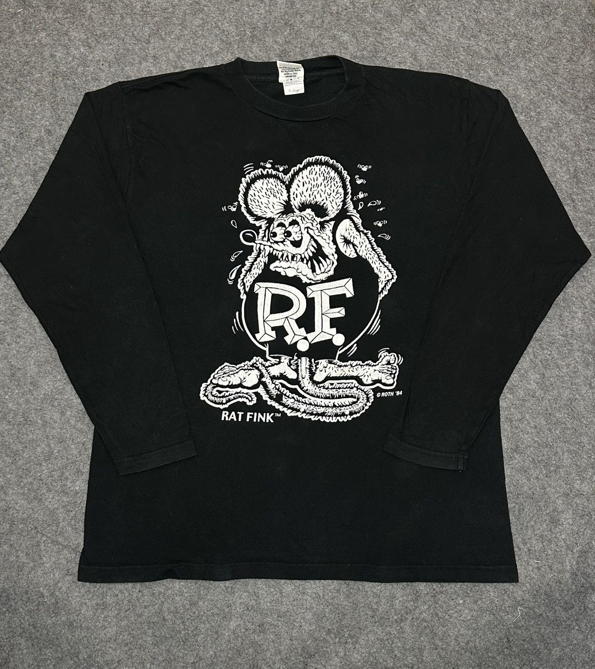 Other Rat Fink Ed Roth T-shirt with a white graphic print. Size US XL / EU 56 / 4 - 1 Thumbnail