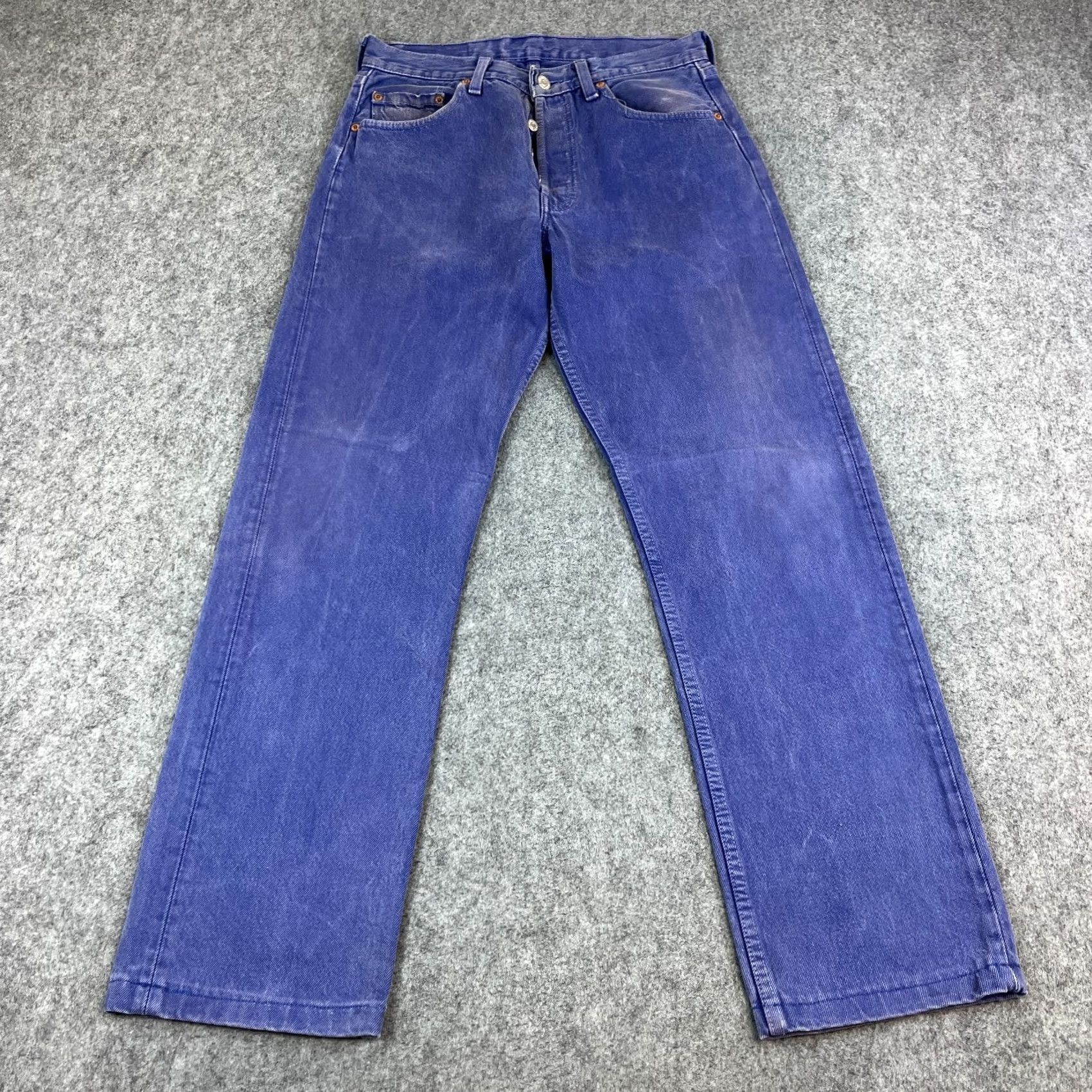 Levi's VINTAGE Levi's 501 Jeans Mens Regular Straight 30 30 Purple USA Made 90s Denim Pant Jeans Shirt? Size US 30 / EU 46 - 2 Thumbnail