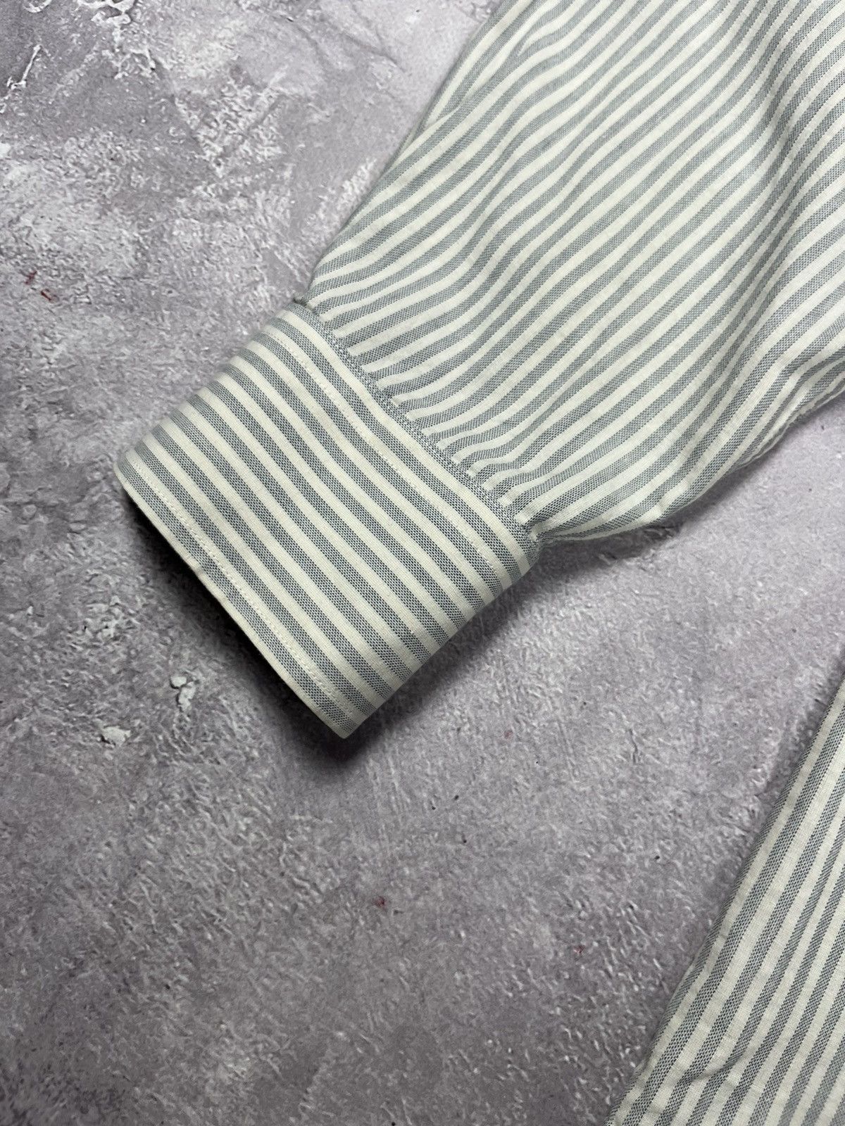 Balmain Balmain Paris Shirt Striped Long Sleeve Men's size XL Size US XL / EU 56 / 4 - 2 Thumbnail