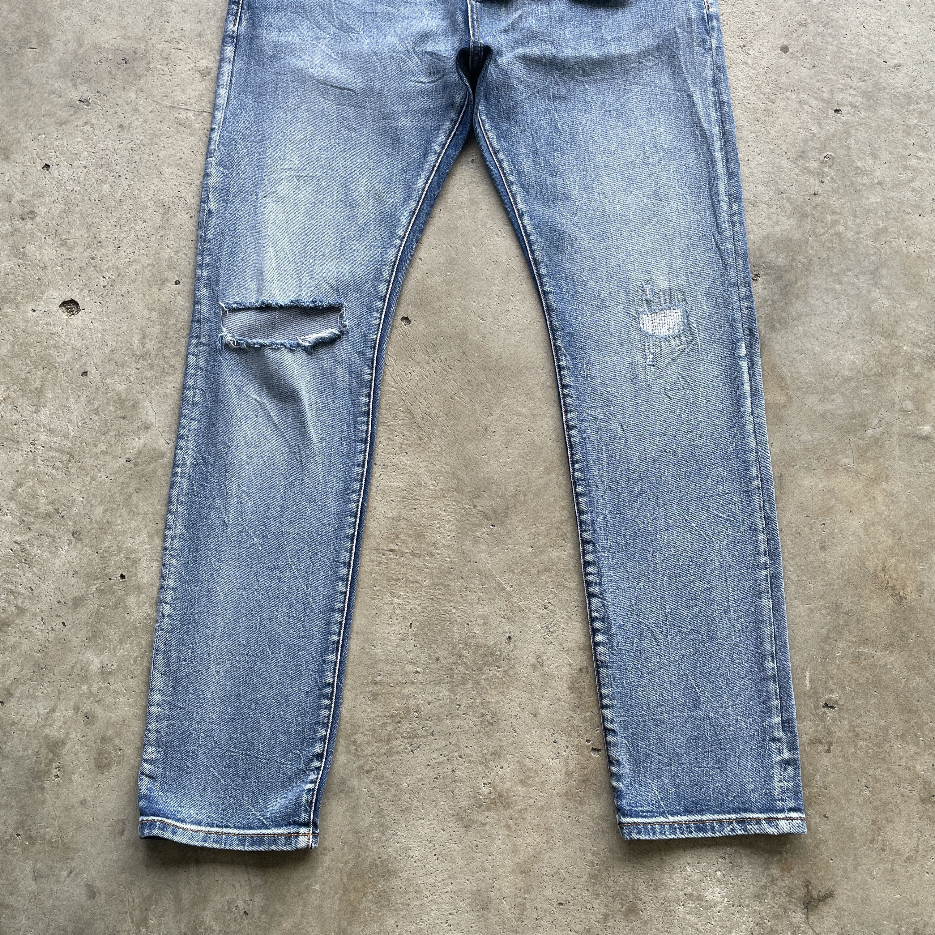 Japanese Brand W35 VINTAGE SCOTCH&SODA FADED DISTRESSED JEANS PANTS RIPPED Size US 35 - 4 Thumbnail