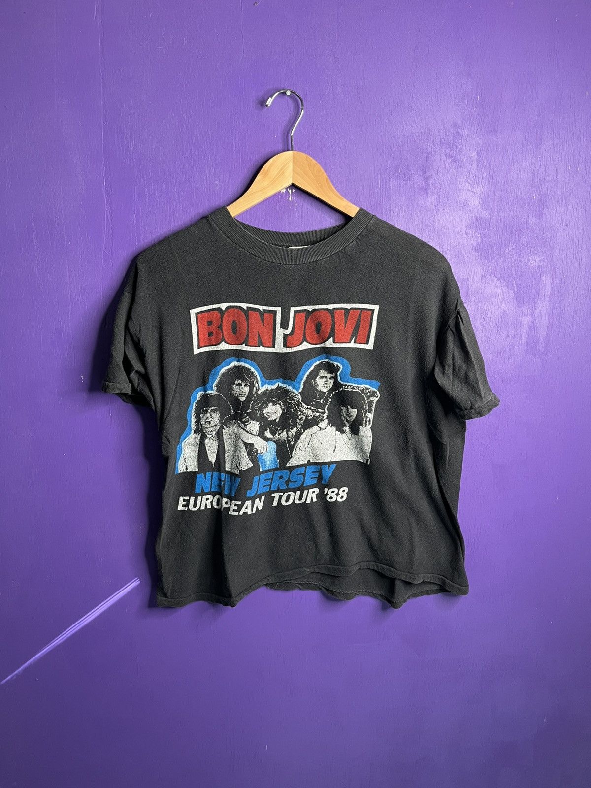 Band Tees × Vintage Vintage 1988 Bon Jovi New Jersey European tour t-shirt Size US M / EU 48-50 / 2 - 1 Thumbnail