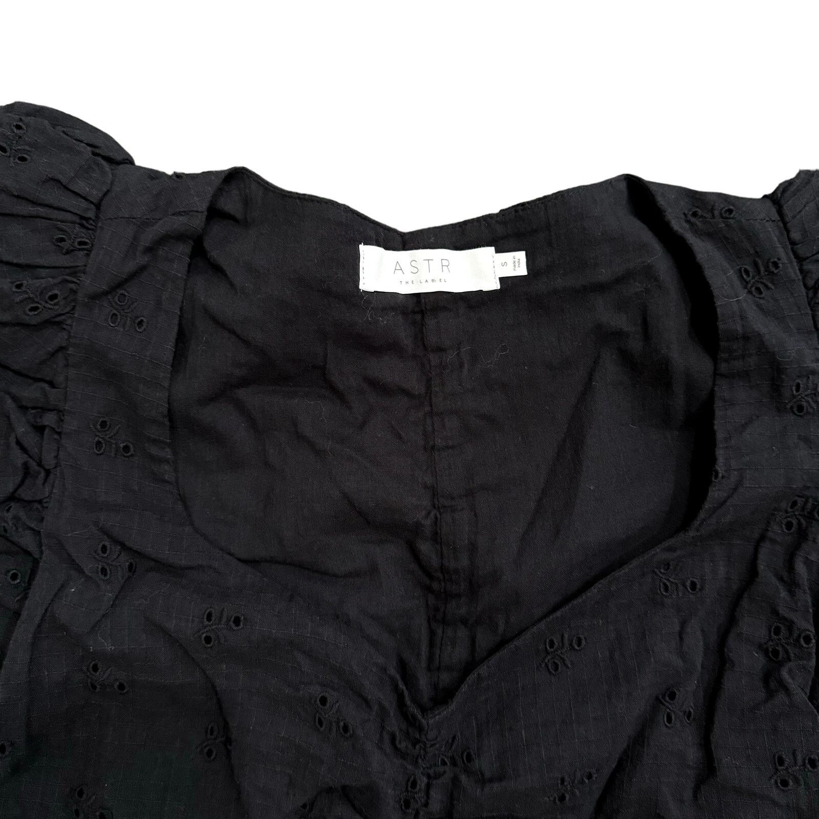 ASTR The Label ASTR The Label Loiza Ruched Mini Dress in Black, Size S Size S / US 4 / IT 40 - 4 Thumbnail