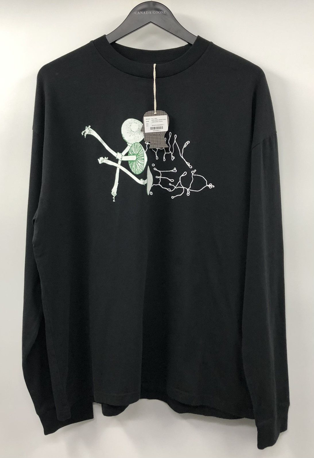 Brain Dead Brain Dead Post Human Laboratories Long Sleeve Black T-Shirt Size US M / EU 48-50 / 2 - 10 Thumbnail
