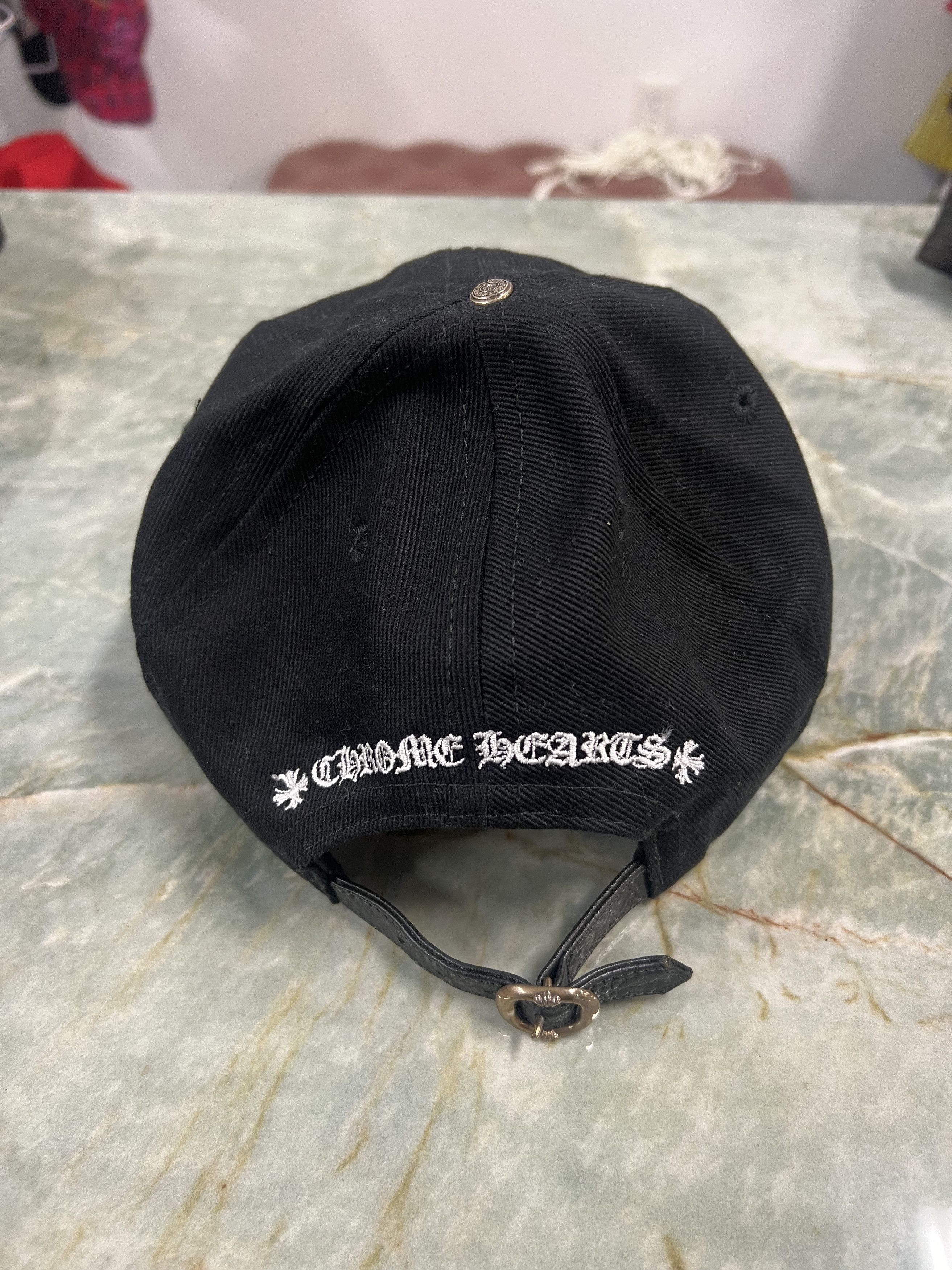 Chrome Hearts Matty Boy Leather Strapback Hat | Grailed