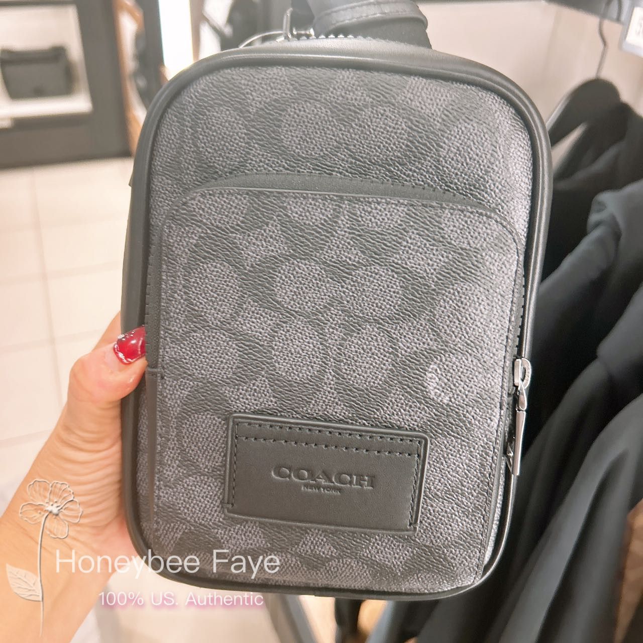 Coach Racer Sling Pack In Signature CV763 Size ONE SIZE - 13 Thumbnail