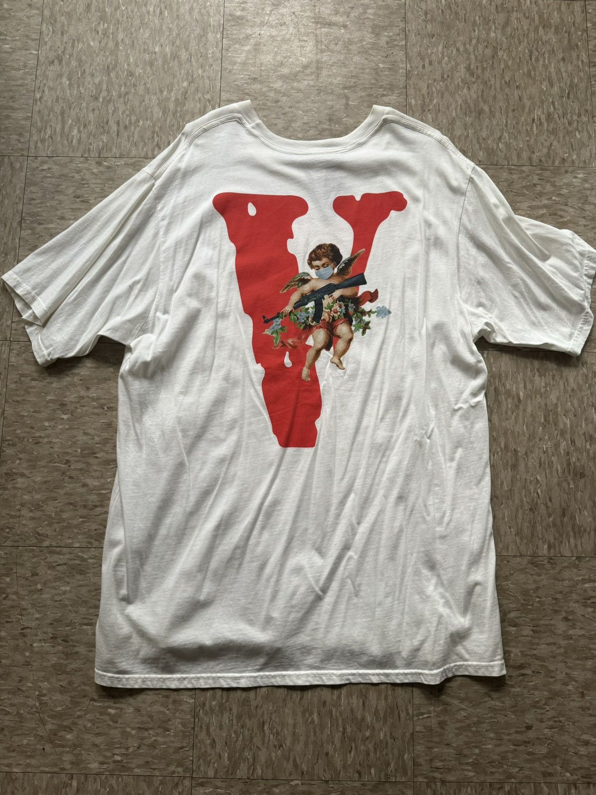 Vlone Vlone Friends Angel Tee Size US XL / EU 56 / 4 - 2 Thumbnail
