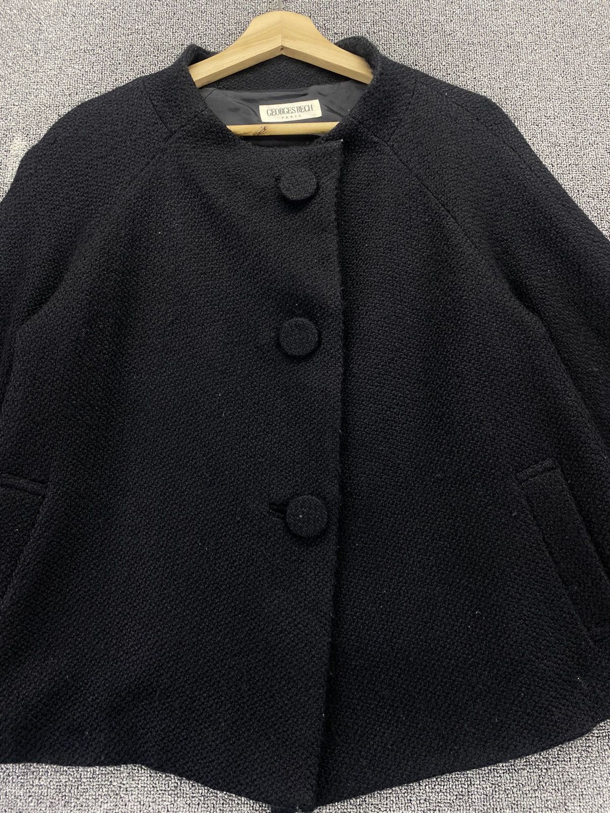 George Vintage George Rech Paris Button Up Wool Cardigan Jacket Size M / US 6-8 / IT 42-44 - 5 Thumbnail