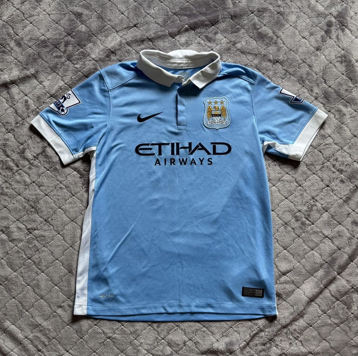 Vintage Vintage Nike Manchester City 2013/14 Home Jersey Size US XS / EU 42 / 0 - 1 Thumbnail