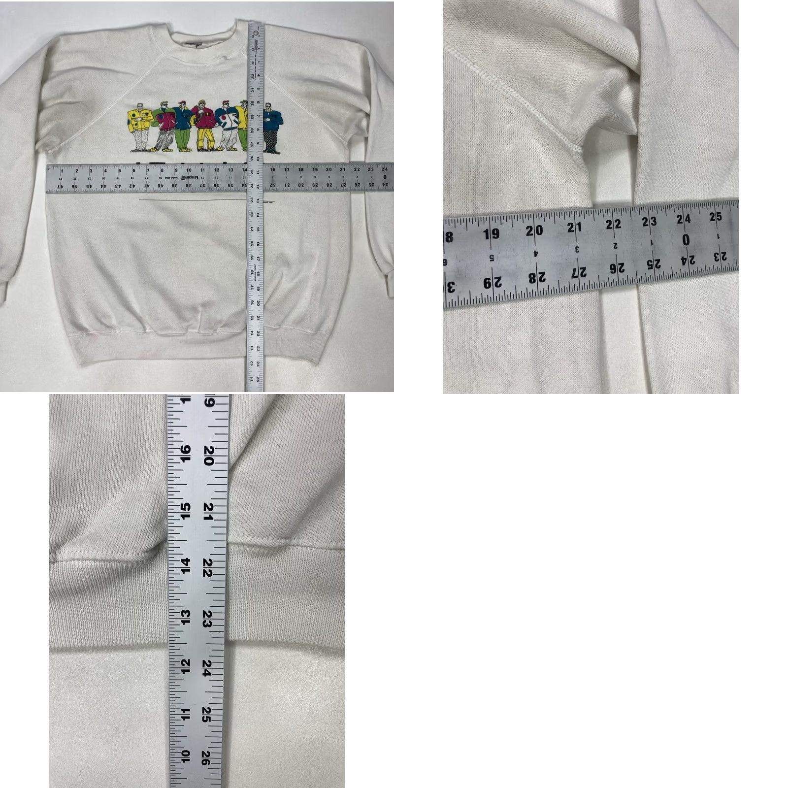 Vintage VINTAGE Italian Boys 1988 Crewneck Sweatshirt Women Small White 80s Size S / US 4 / IT 40 - 9 Thumbnail