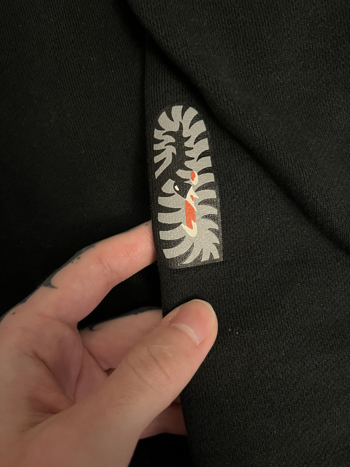 Bape Bape tiger varsity jacket hoodie black Size US L / EU 52-54 / 3 - 7 Thumbnail