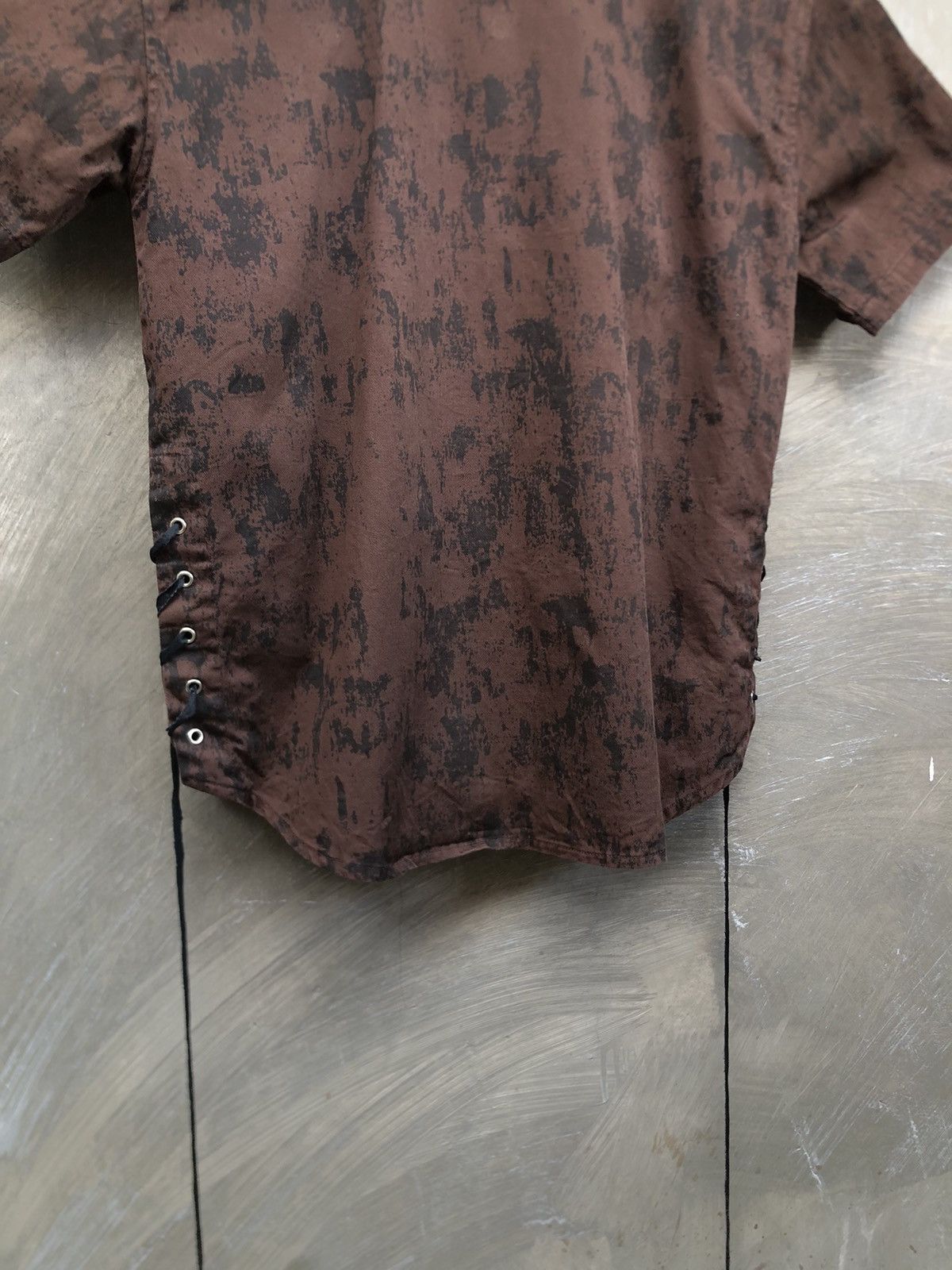 If Six Was Nine × Japanese Brand × Le Grande Bleu (L.G.B.) Y2K Slash Number Poem Button Up Shirt Size US L / EU 52-54 / 3 - 12 Thumbnail