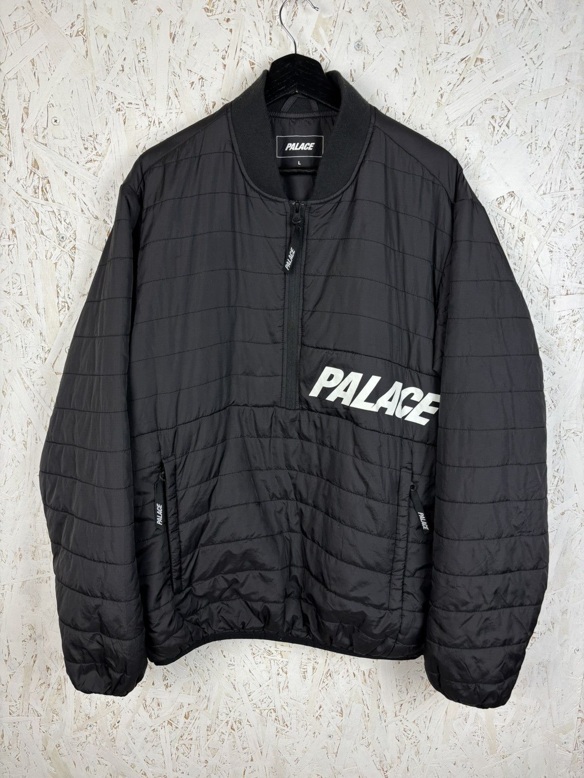 Palace Palace Half Zip Packer Armour Jacket Thinsulate Black L Size US L / EU 52-54 / 3 - 1 Thumbnail