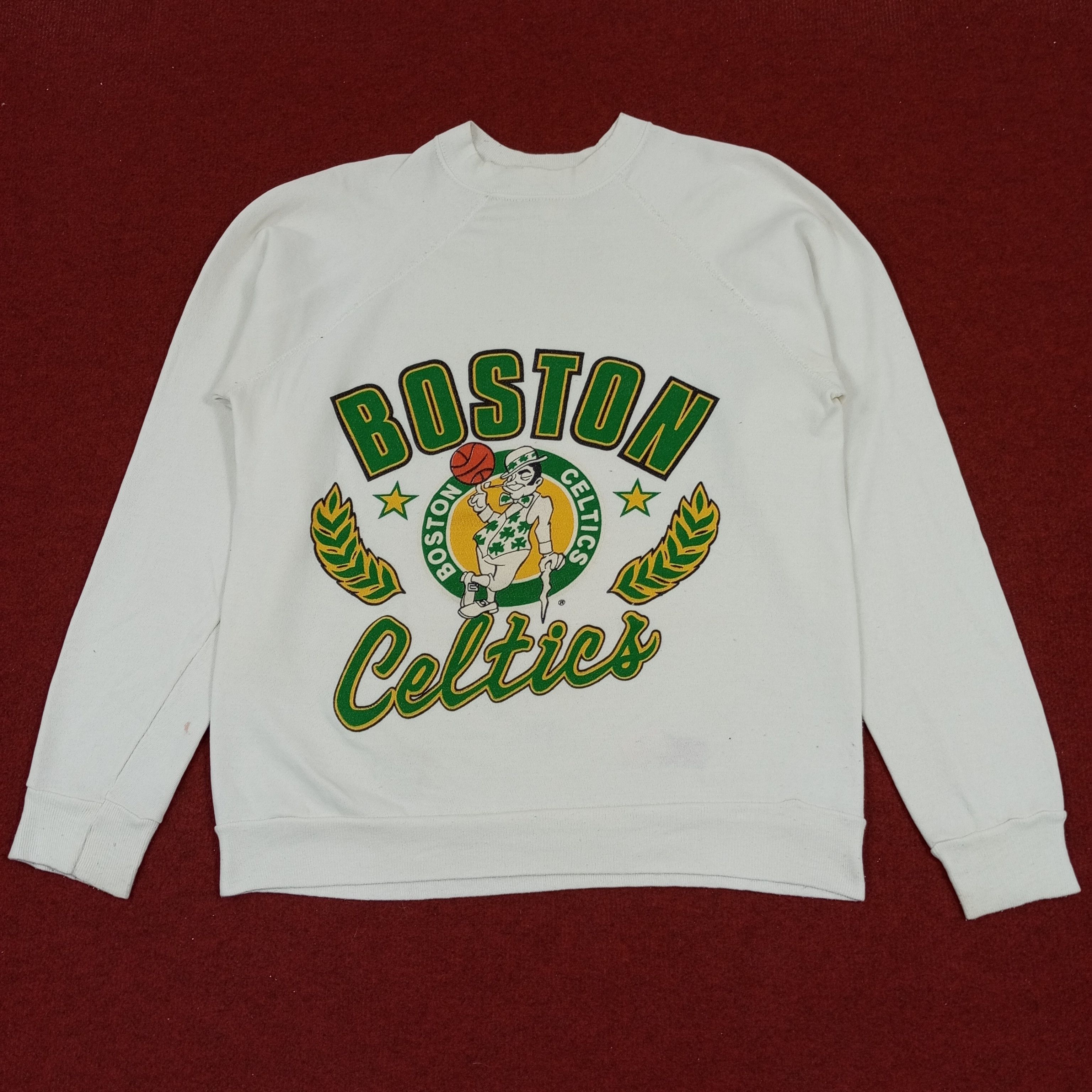 NBA × Vintage Vintage Boston Celtics Basketball Team Sweatshirt Size US S / EU 44-46 / 1 - 1 Thumbnail