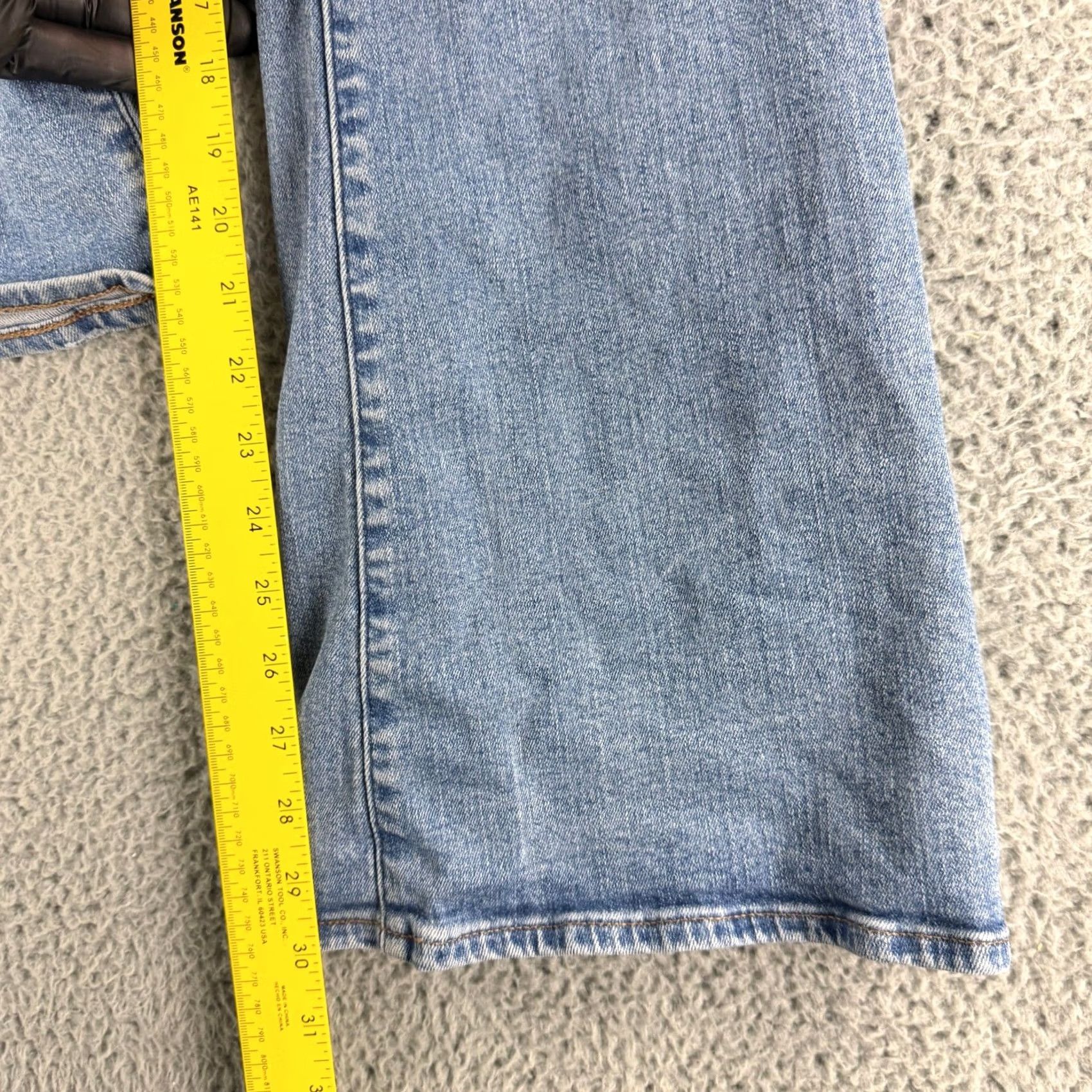 Madewell Madewell Jeans Womens 29 Blue High Rise Skinny Flare Stretch Denim Size 29" - 7 Thumbnail