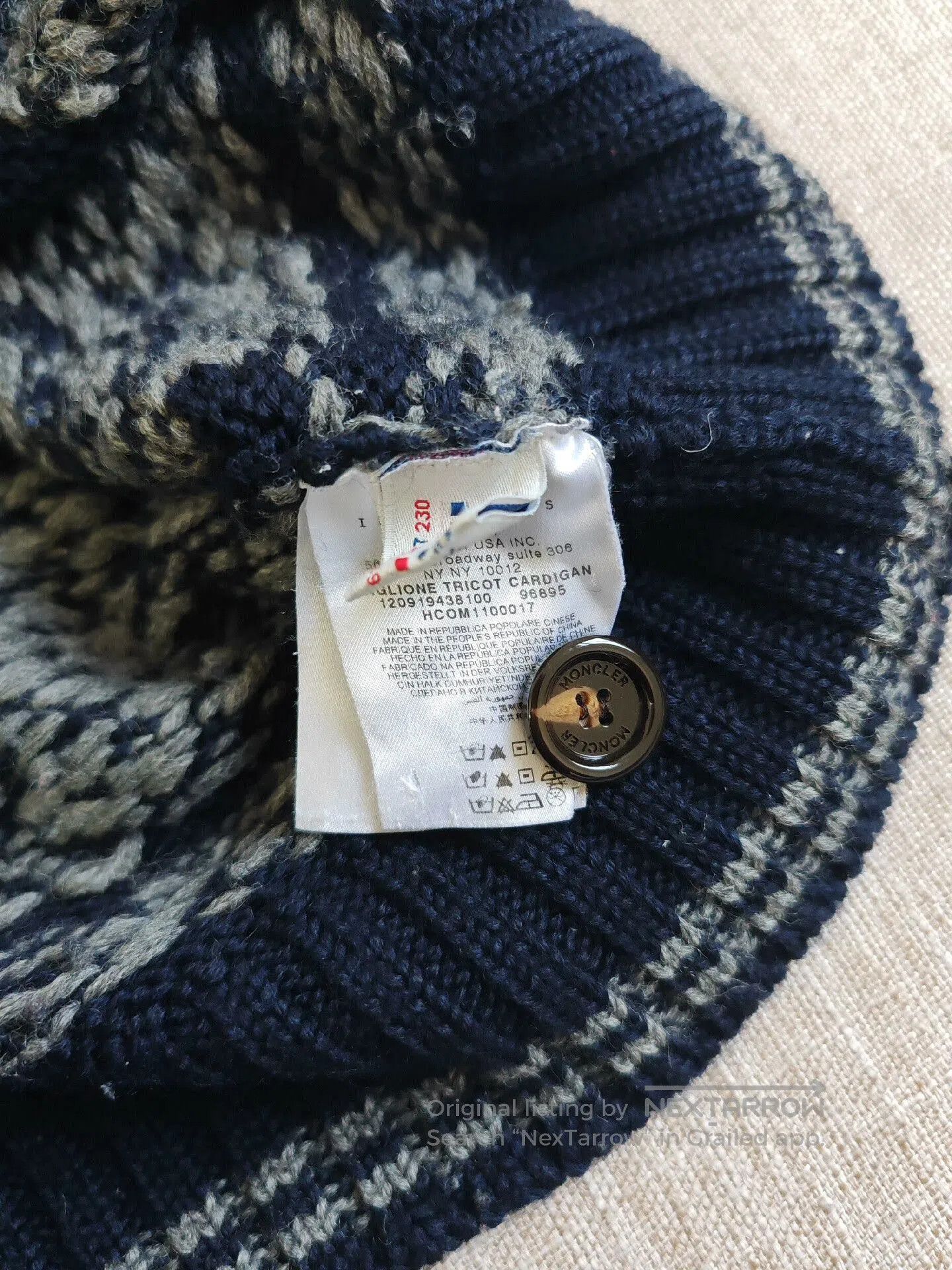 Moncler Moncler Men's Knit Cardigan Sweater. Size US M / EU 48-50 / 2 - 5 Thumbnail
