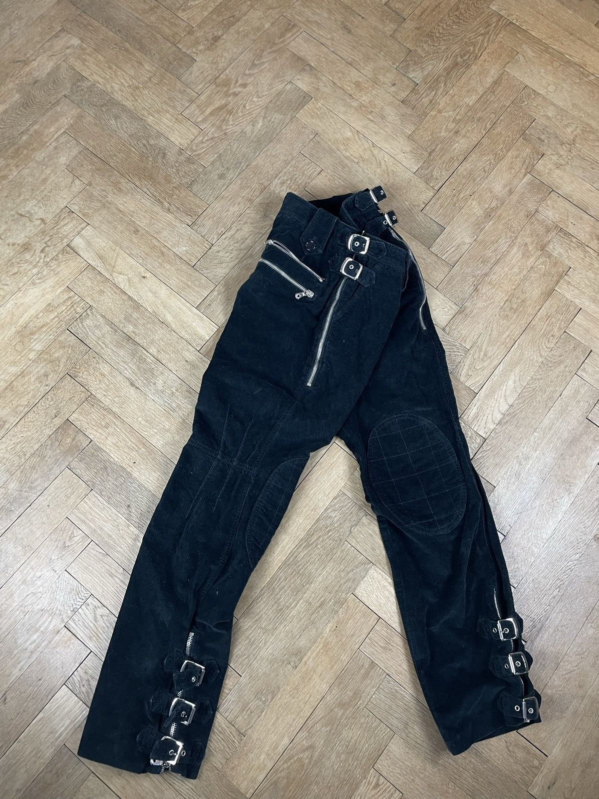 Dolce & Gabbana Dolce & Gabbana AW2006 Buckle Zipper Corduroy Bondage Pants Size US 28 / EU 44 - 6 Thumbnail