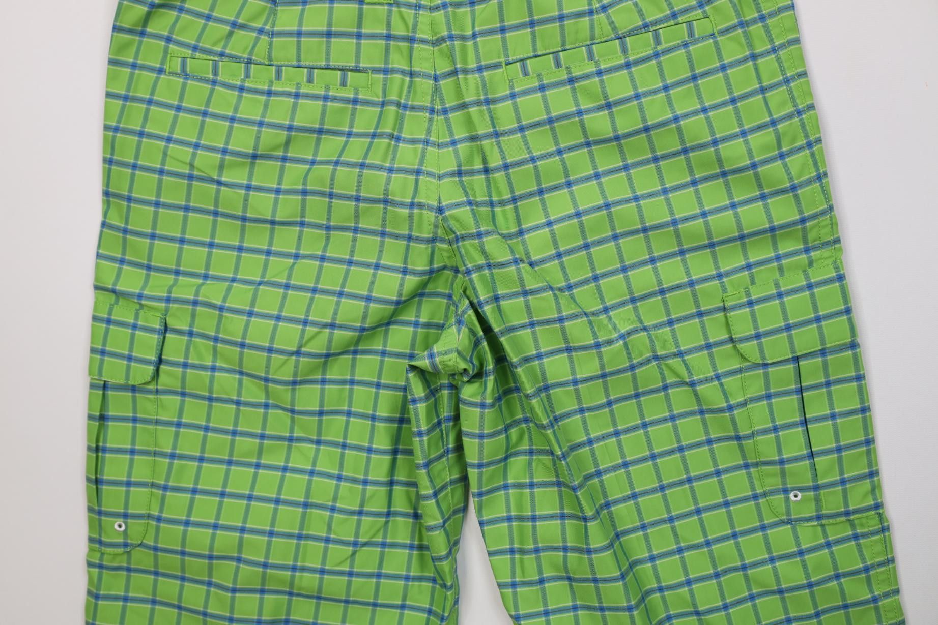 Nike Nike Golf Tech Knit Golfing Cargo Shorts Green Plaid Size US 30 / EU 46 - 10 Thumbnail