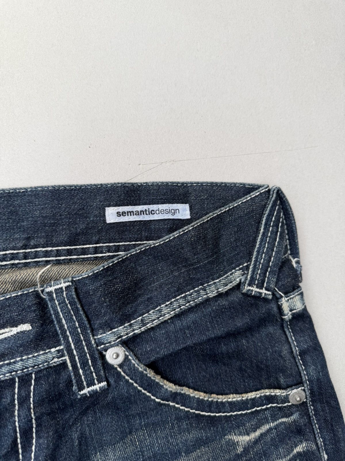 Japanese Brand Semantic Design lace up flare jeans Size US 28 / EU 44 - 3 Thumbnail