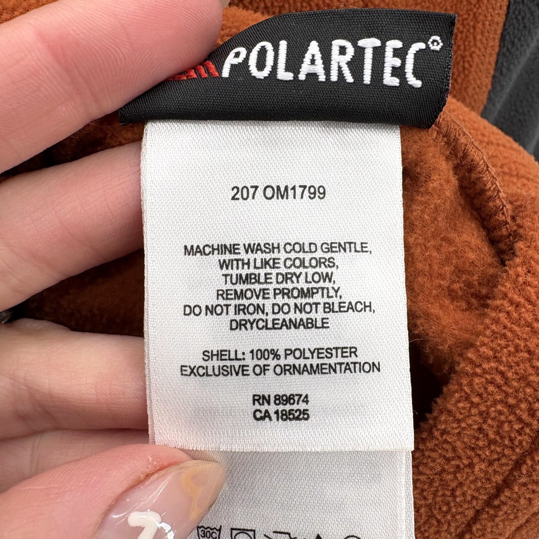 Mountain Hardwear Mountain Hardwear Polartec Jacket Mens Large Orange 1/4 Zip Fleece Hiking Trail Size US L / EU 52-54 / 3 - 6 Thumbnail