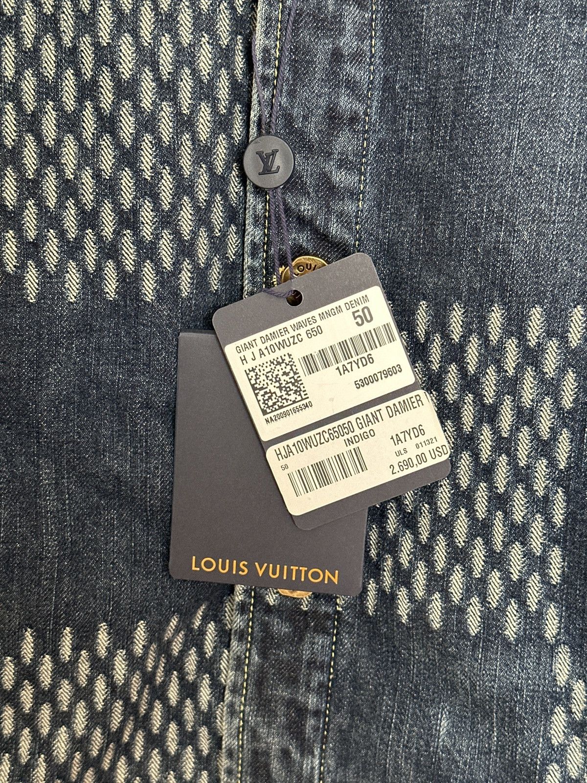 Louis Vuitton LV x Nigo Denim Jacket Size 50 Size US M / EU 48-50 / 2 - 6 Thumbnail