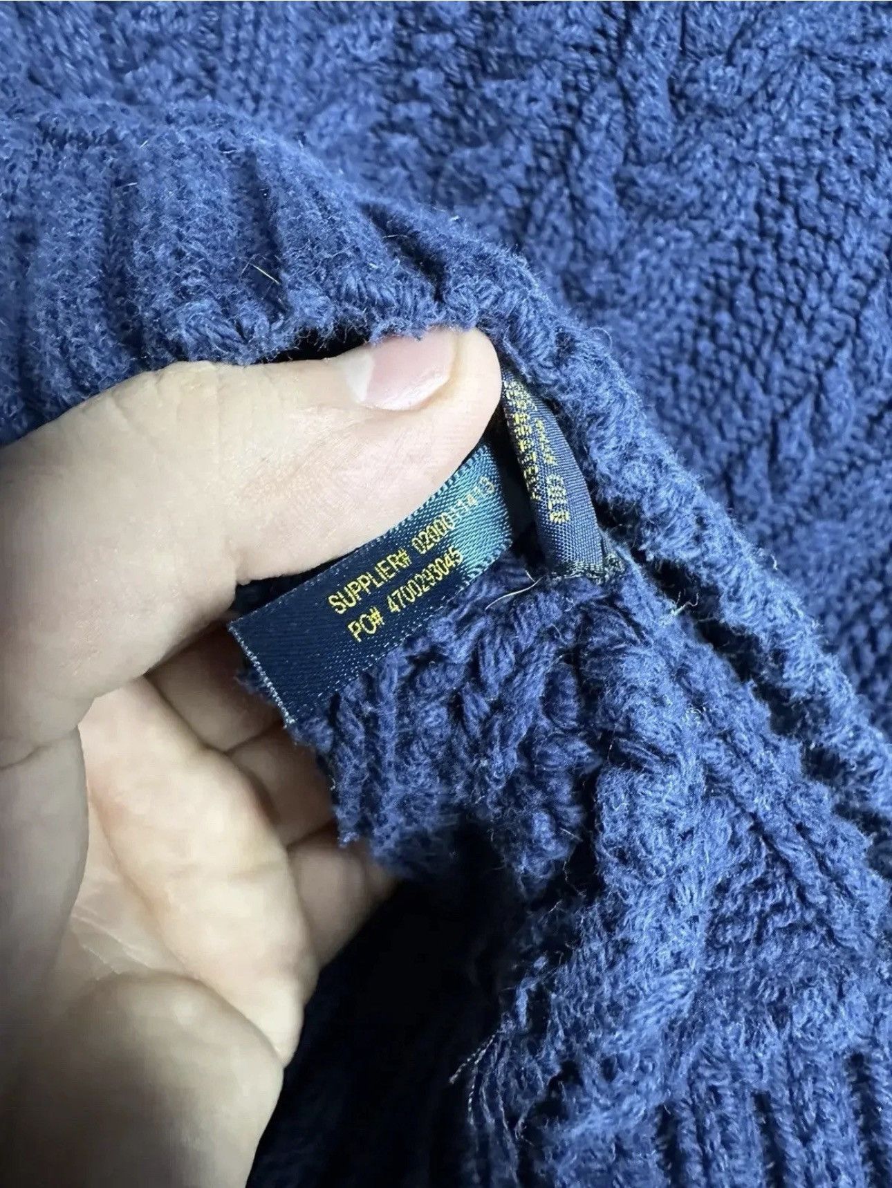 Polo Ralph Lauren POLO RALPH LAUREN Cable Big Knit Sweater Size XL / US 12-14 / IT 48-50 - 4 Thumbnail