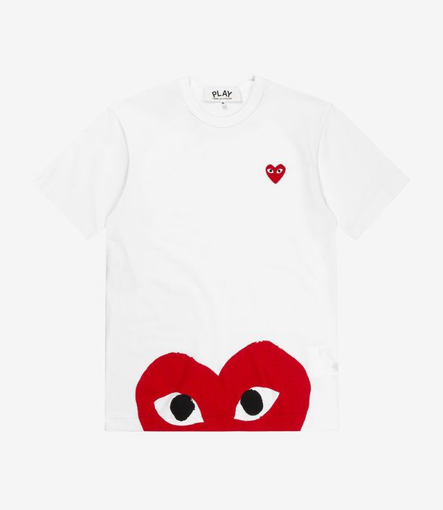 Comme des Garcons PLAY Comme des Garçons Play Oversized Heart Tee White Size US L / EU 52-54 / 3 - 1 Thumbnail