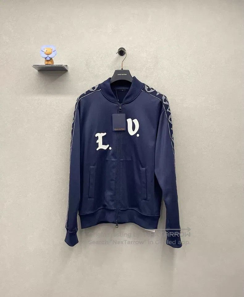 Louis Vuitton Louis Vuitton Navy blue monogrammed zip jacket Size US L / EU 52-54 / 3 - 1 Thumbnail