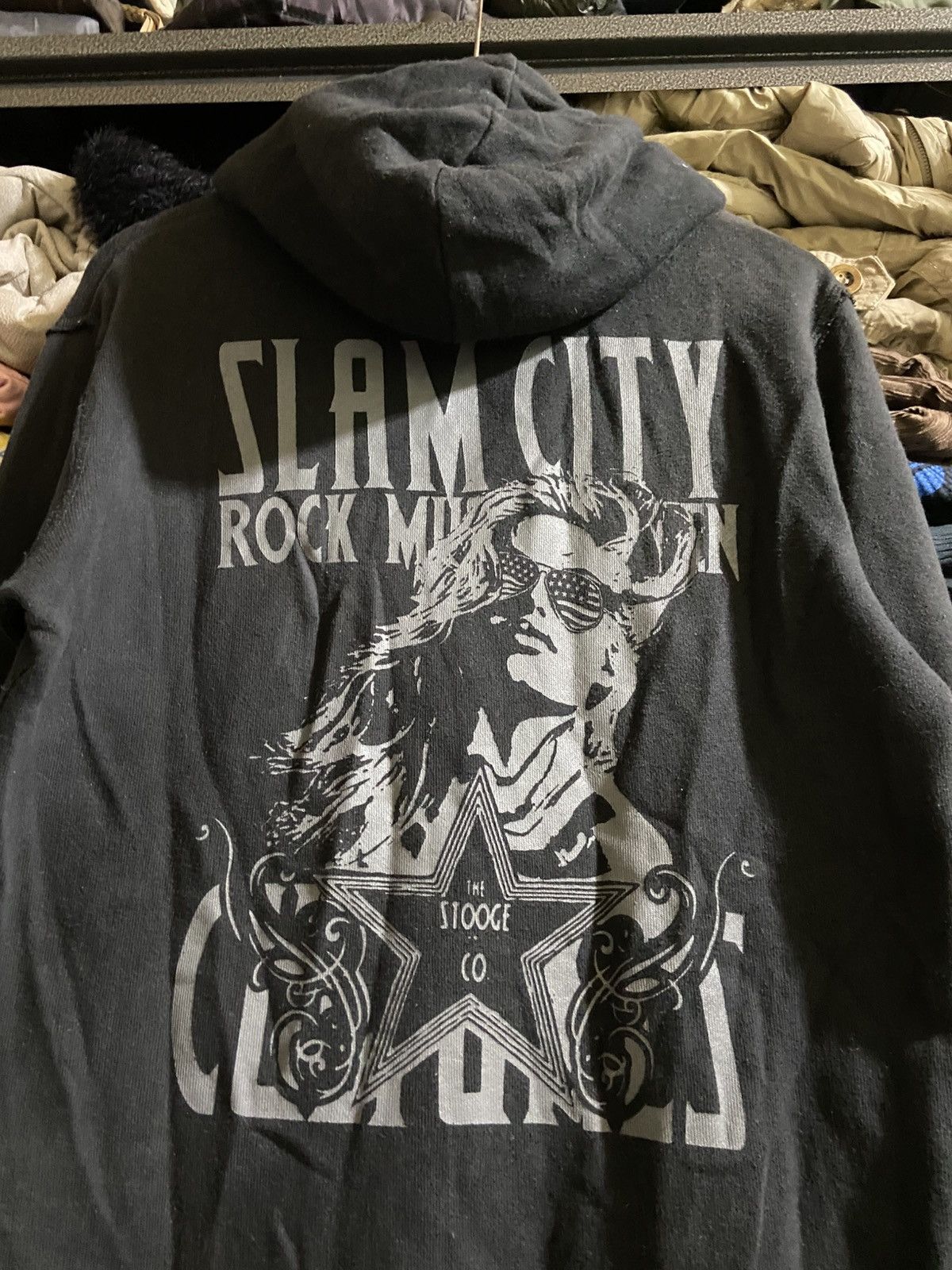 Japanese Brand Stooge & Co slam city rock music hoodie Size US M / EU 48-50 / 2 - 2 Thumbnail