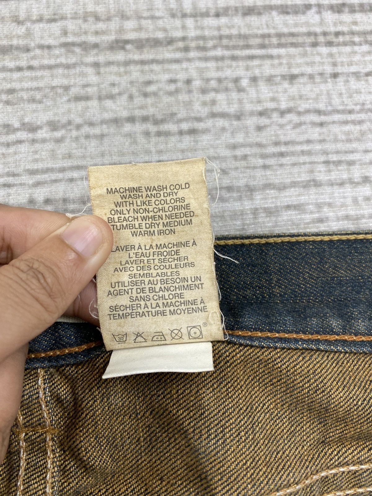 Gap × Le Grande Bleu (L.G.B.) × Vintage Vintage 90s Gap USA Straight Fit Distressed Pants Size US 34 / EU 50 - 13 Thumbnail