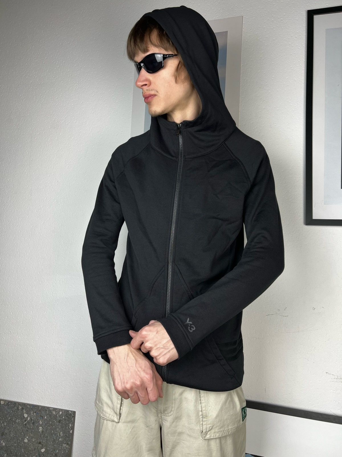 Adidas × Y-3 × Yohji Yamamoto Adidas Y-3 Logo Zip Up Hoodie Yohji Yamamoto Size US XS / EU 42 / 0 - 1 Thumbnail
