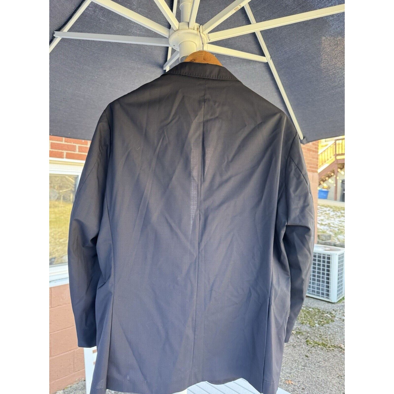 Brunello Cucinelli Brunello Cucinelli Navy Blue Wool Silk Blazer IT54/US 44 Size 44R - 10 Thumbnail