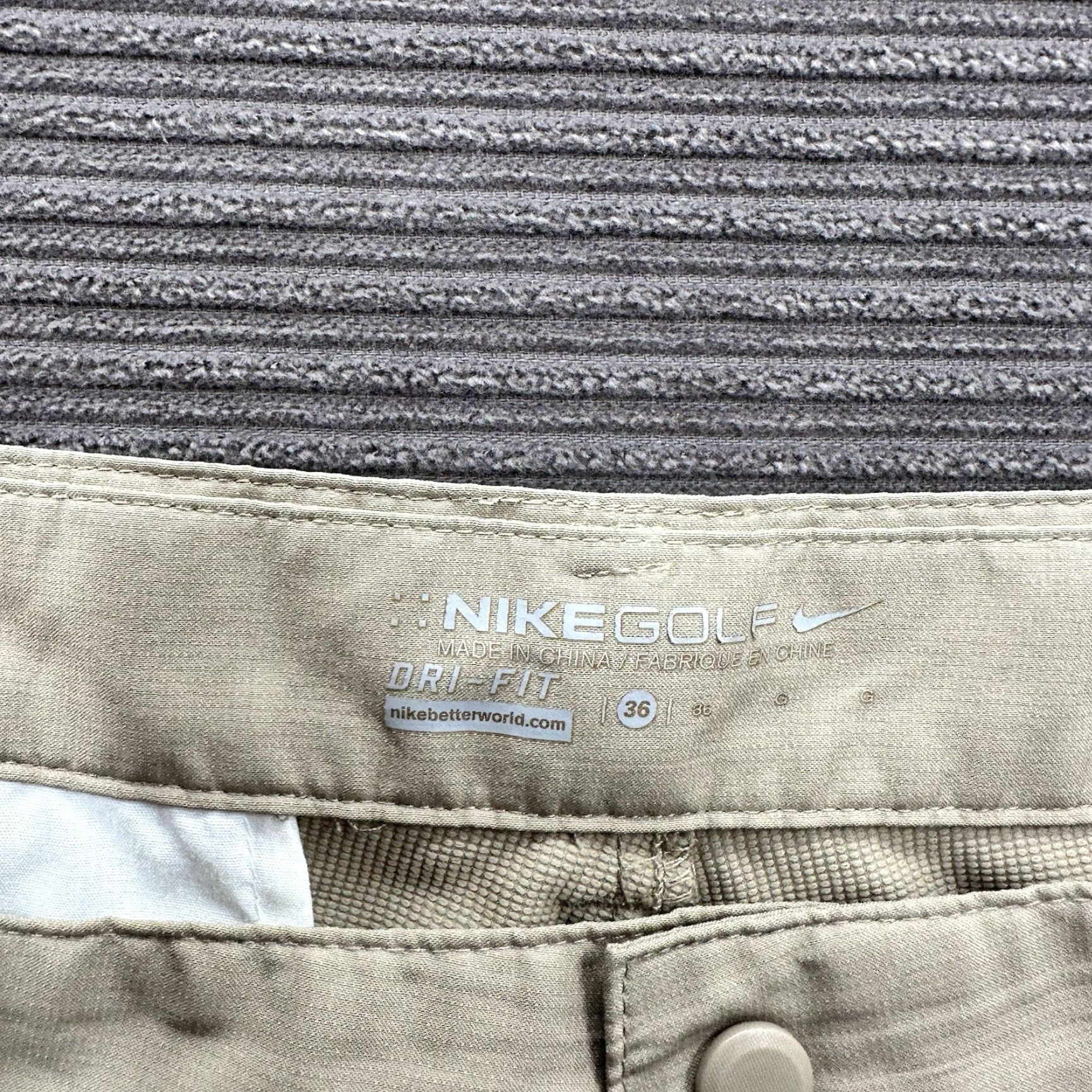 Nike Nike Dri-Fit Golf Shorts Men 36 Brown Polyester Athletic Outdoor 5-Pocket Inseam 9 Size US 36 / EU 52 - 3 Thumbnail