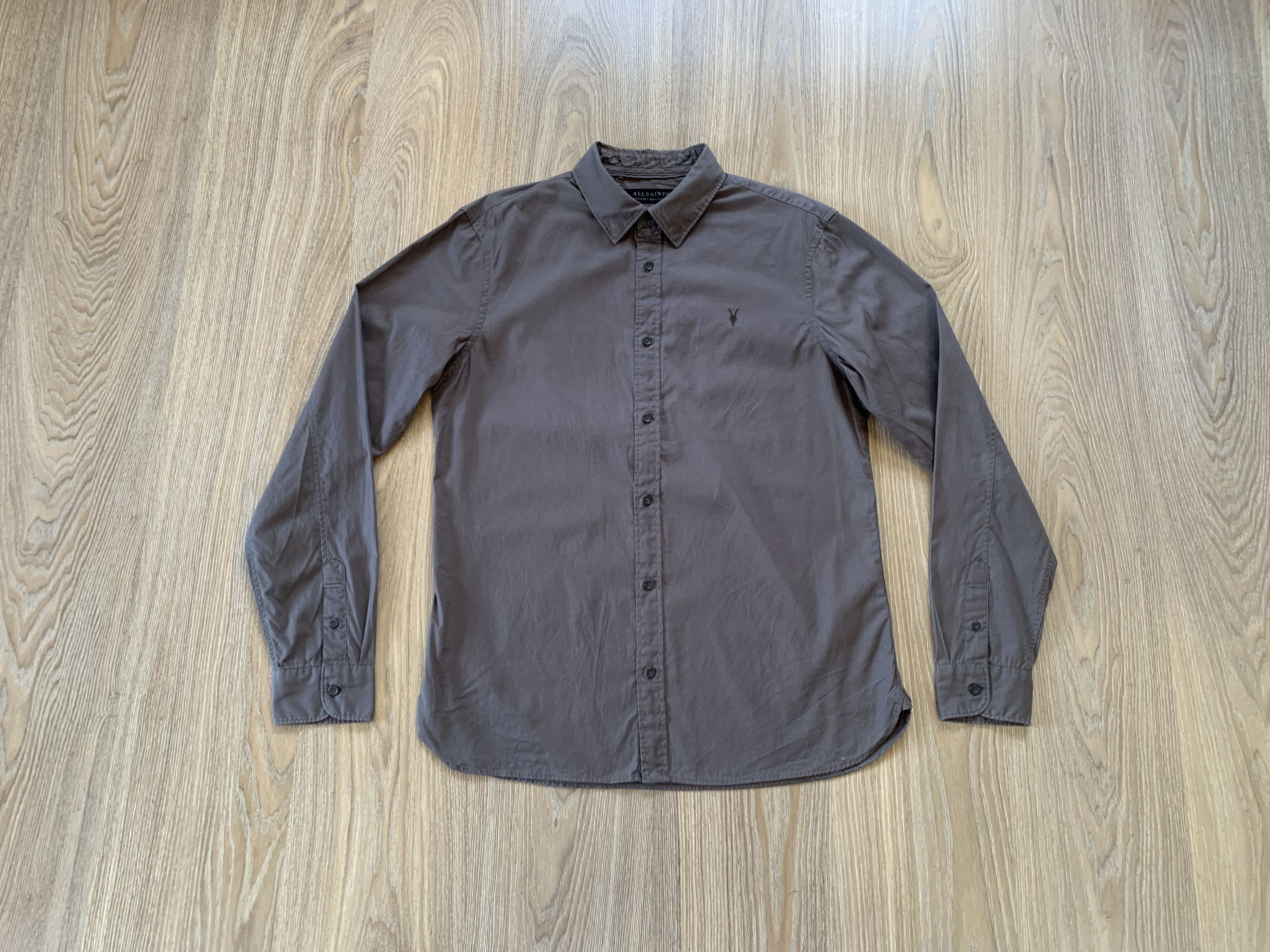 Allsaints Allsaints Redondo Men's Cotton Long Sleeve Shirt Size US M / EU 48-50 / 2 - 1 Thumbnail
