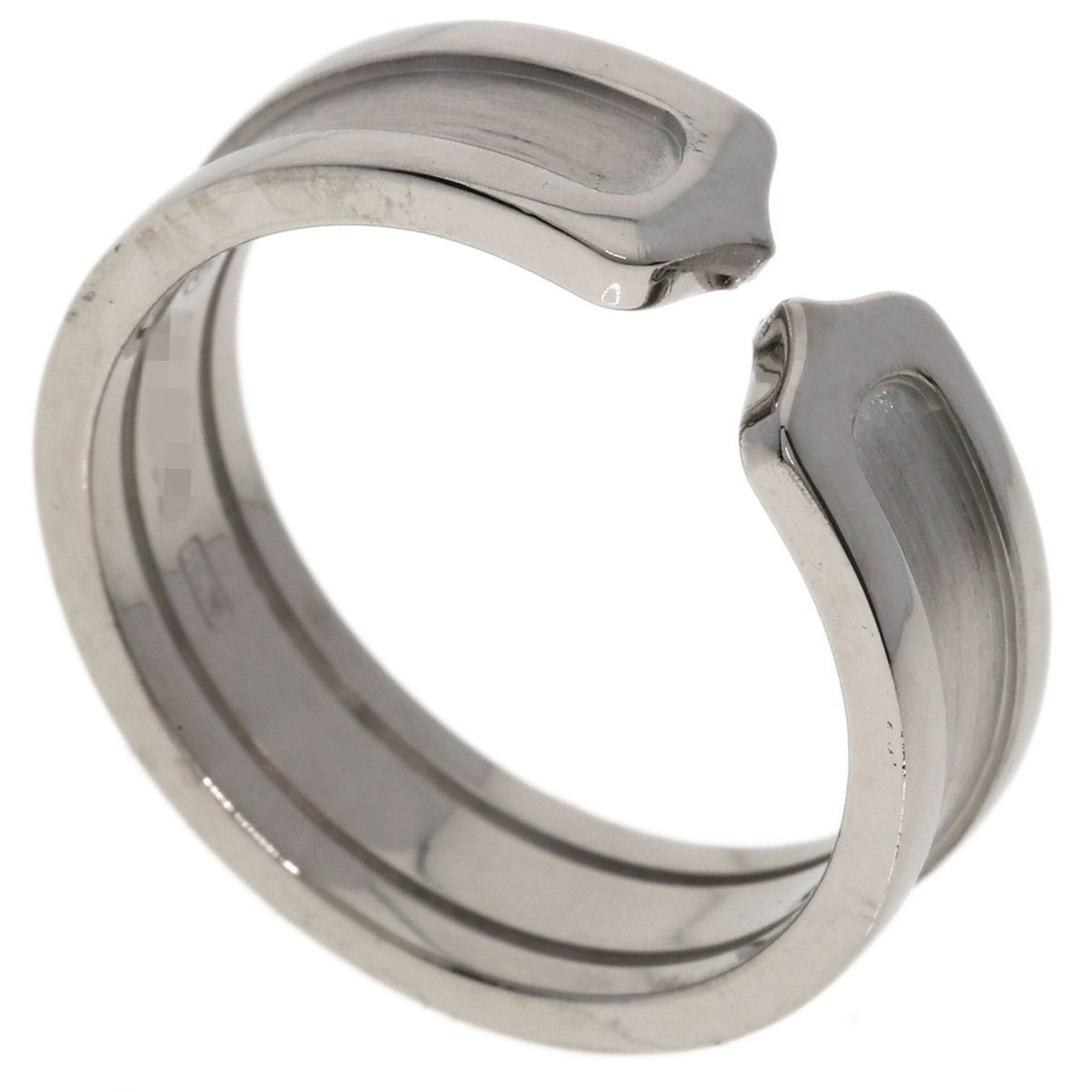 Cartier Cartier C2 Ring #60, 18K White Gold, Women's Ring, CARTIER Size ONE SIZE - 1 Thumbnail