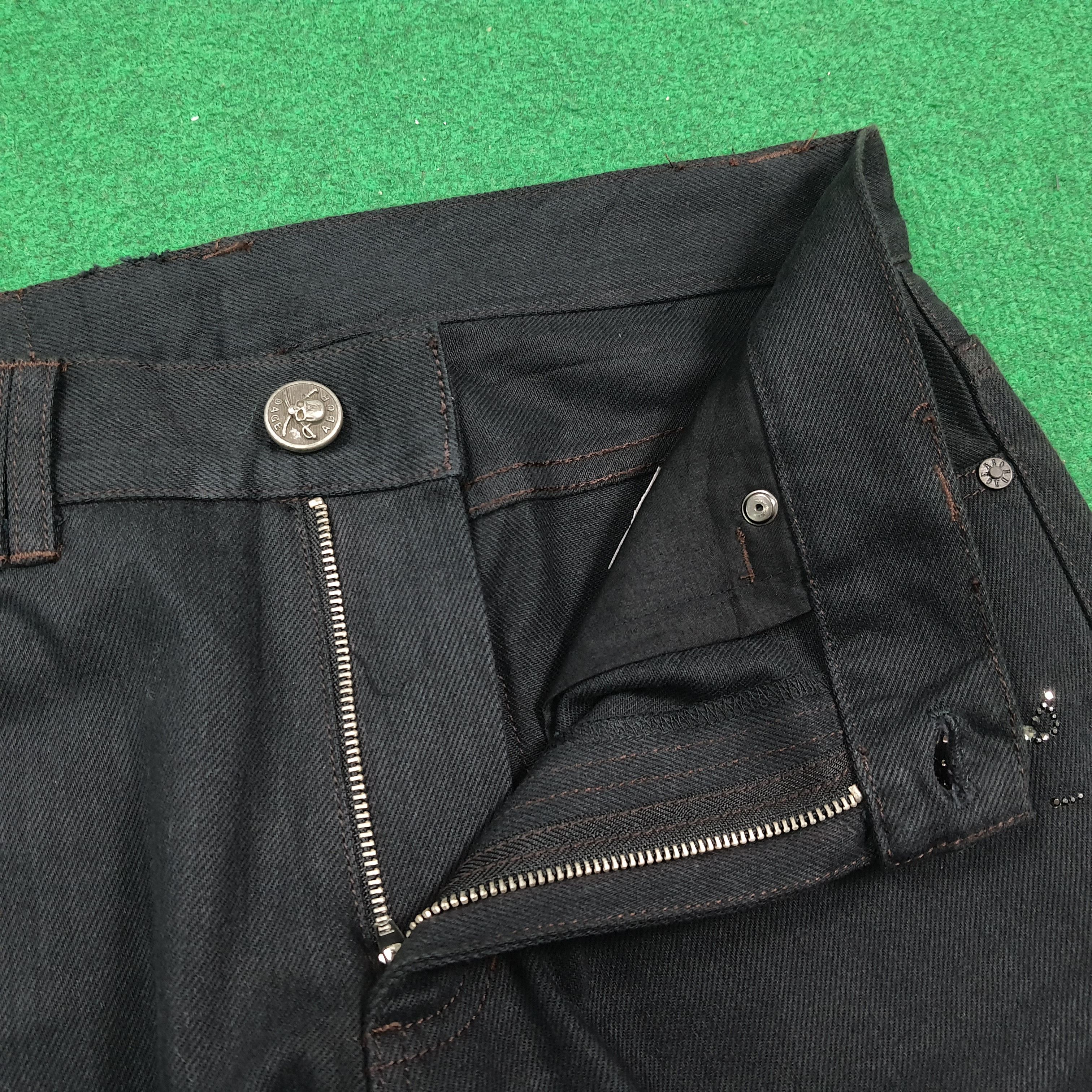 Japanese Brand Vintage Abordage Skull Rude Style Selvedge Pants C280N6 Size US 31 - 9 Thumbnail