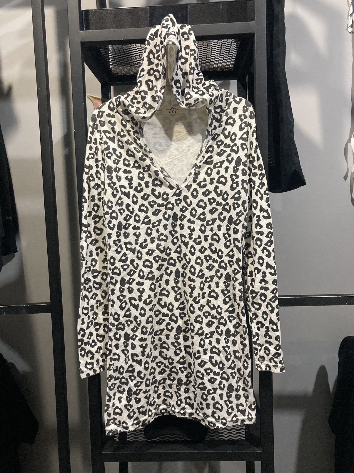 Vintage Jenny Hsa Japanese Hoodie Dress Leopard Punkrock Style Size S / US 4 / IT 40 - 1 Thumbnail