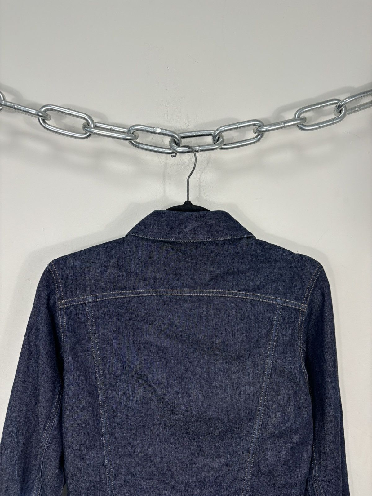 Gucci Vintage 90s Gucci Tom Ford Era Women’s Rare Denim Jacket Size M / US 6-8 / IT 42-44 - 16 Thumbnail
